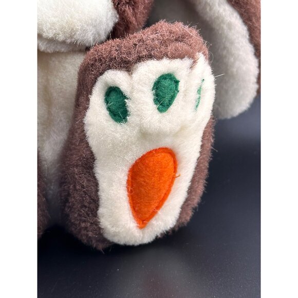 Kids of America Vtg Plush Stuffed Animal Bunny Rabbit Easter Carrot Feet 80s 7” - Picture 9 of 13